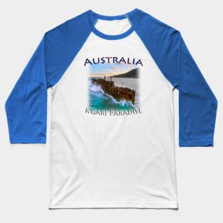 Australia - K'Gari Paradise, S.S. Maheno Baseball T-Shirt